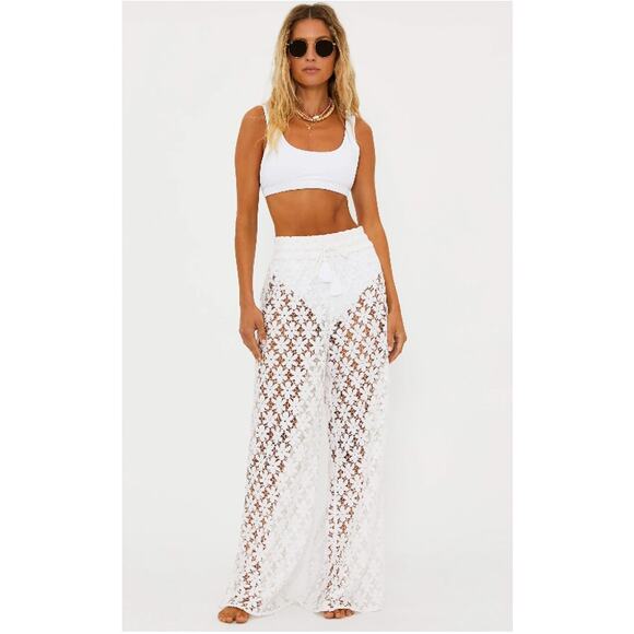 Beach Riot Foster Pant in White Size Large - Picture 2 of 5